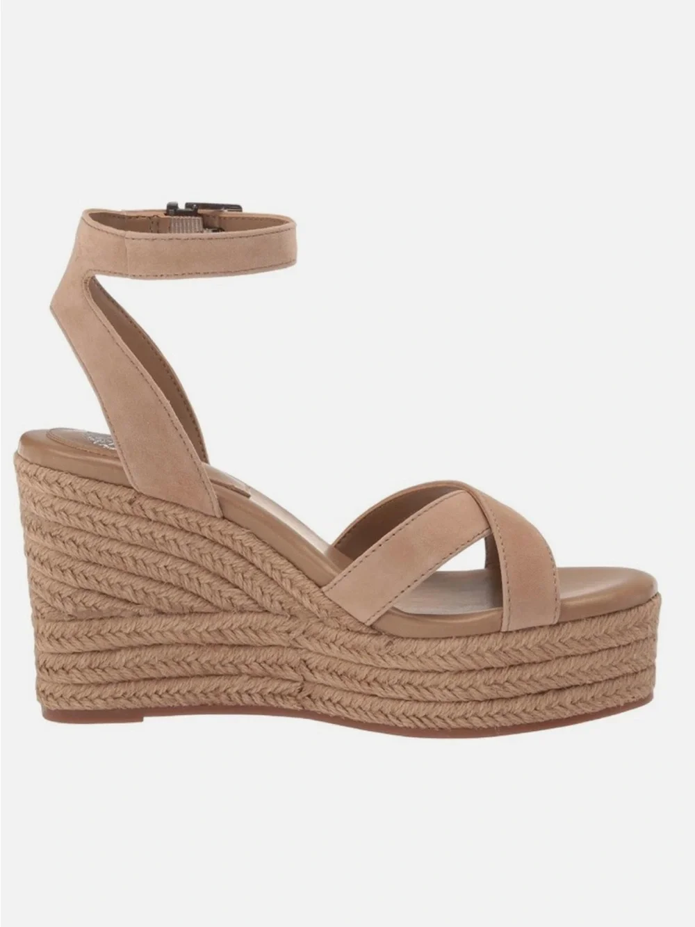 NEW VINCE CAMUTO Women's Fettana Ankle Strap Platform Espadrille Wedge Sandals